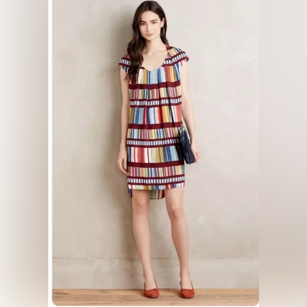 Anthropologie Maeve Multicolor Au Revior Dress